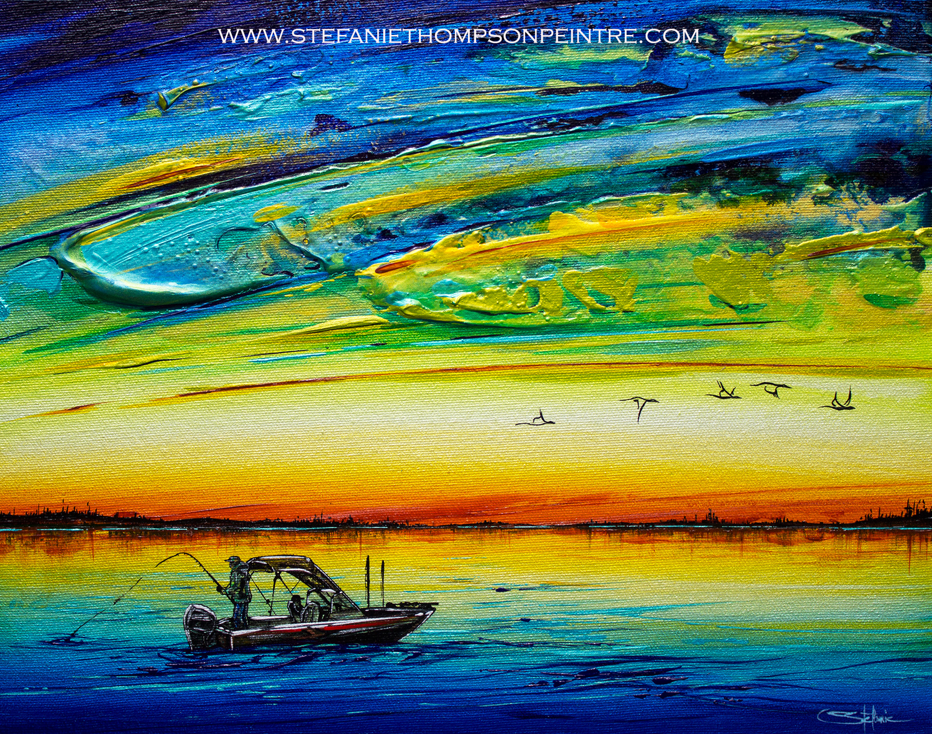 Paisible Attente Portfolio Stefanie Thompson Artiste Peintre