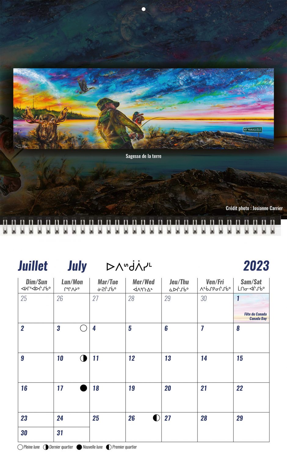 Calendrier 2023 Juillet